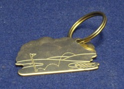 Golf Course Key Ring